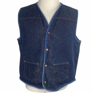 Roebucks Sherpa Lined Denim Vest